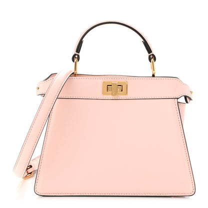 Fendi Shiny Nappa Petite Peekaboo I SEE U Satchel Rosa Confetto 1 of 12