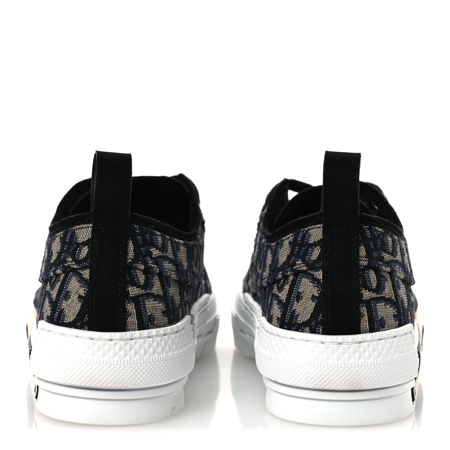 Christian Dior Canvas Oblique Walk'N'Dior Low Top Sneakers 37 Deep Blue 6 of 13