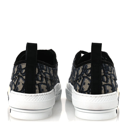 Christian Dior Canvas Oblique Walk'N'Dior Low Top Sneakers 37 Deep Blue 6 of 13