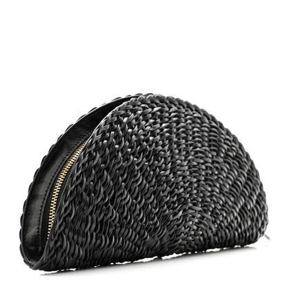 The Row Handwoven Calfskin Sunset Clutch Black 3 of 6