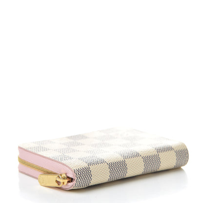 Louis Vuitton Damier Azur Zippy Coin Purse Rose Ballerine 4 of 7