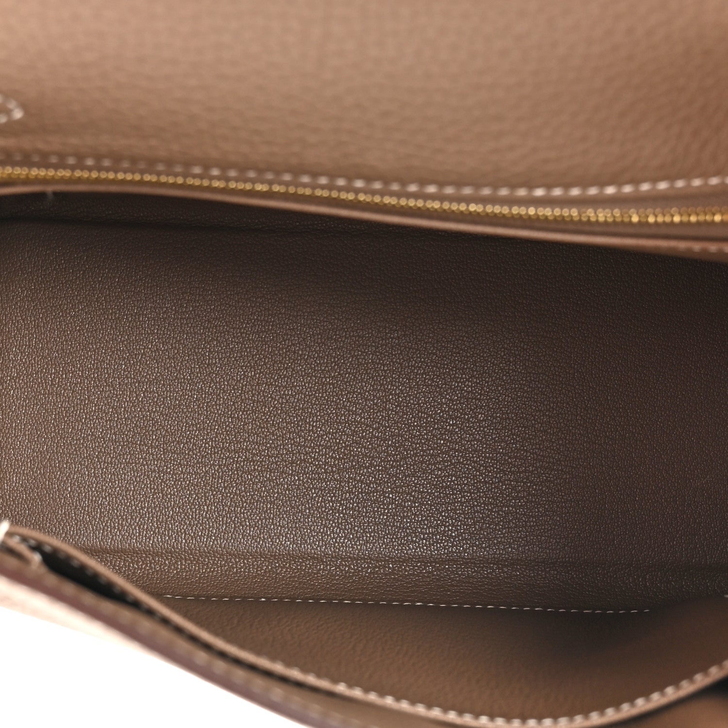 Hermes Togo Kelly Retourne 25 Etoupe 5 of 14
