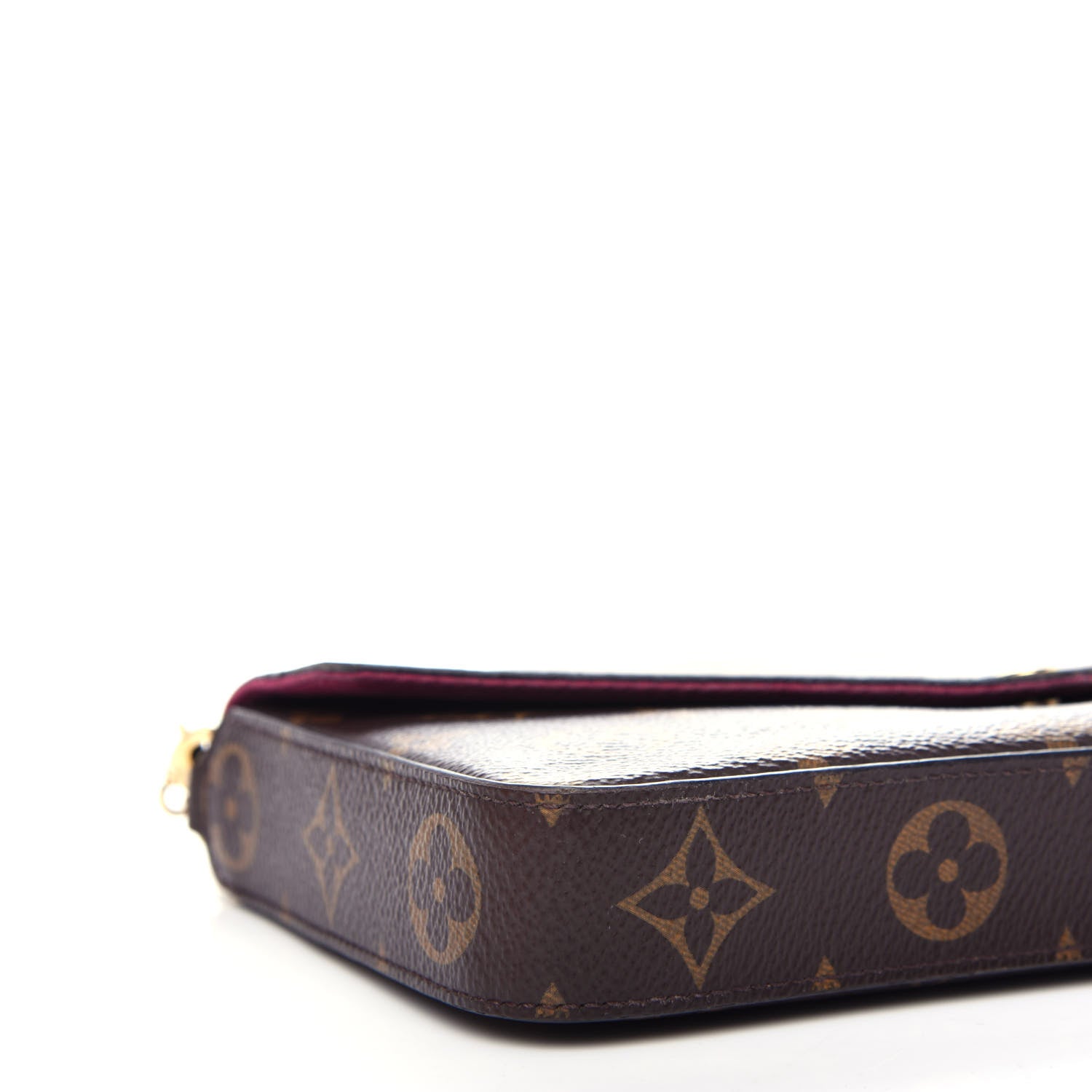 Louis Vuitton Monogram Pochette Felicie Chain Wallet Fuchsia 8 of 11
