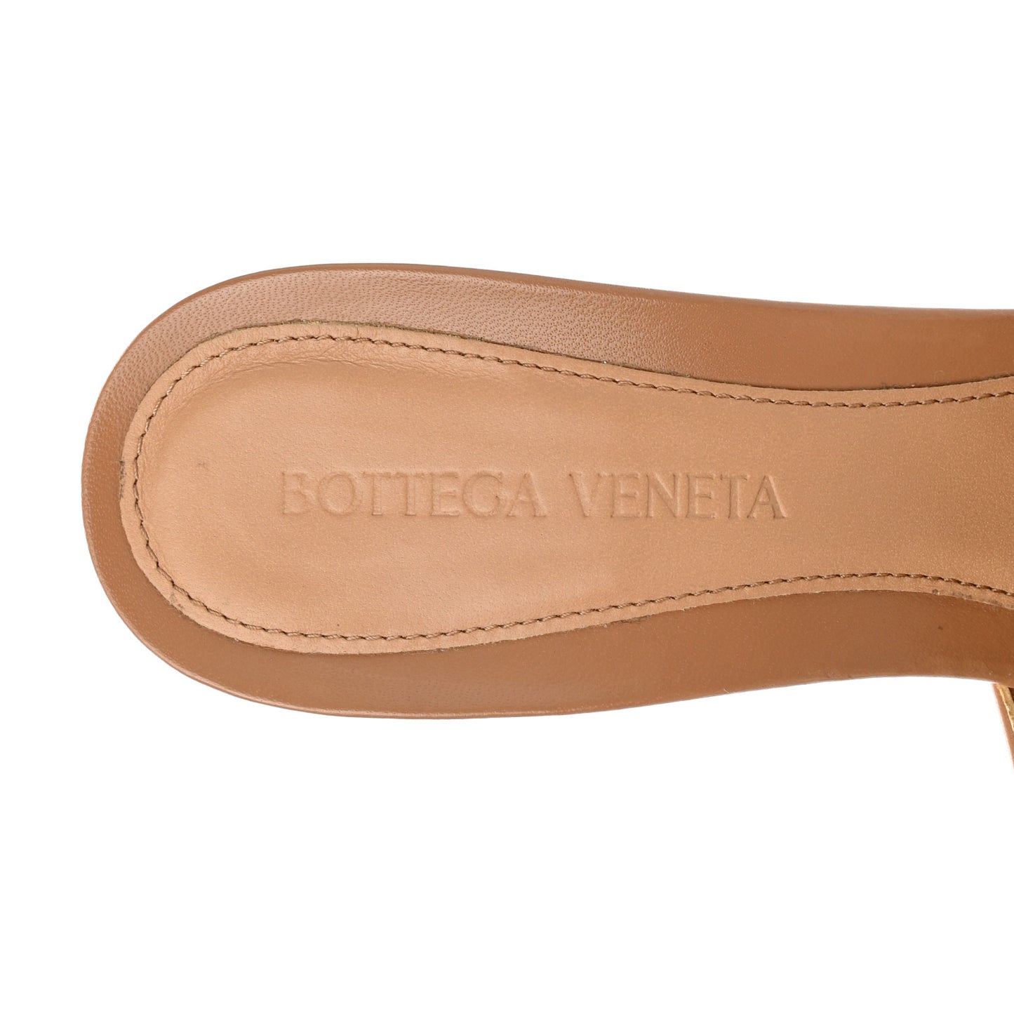 Lambskin Stretch Mule Sandals 37 Porridge