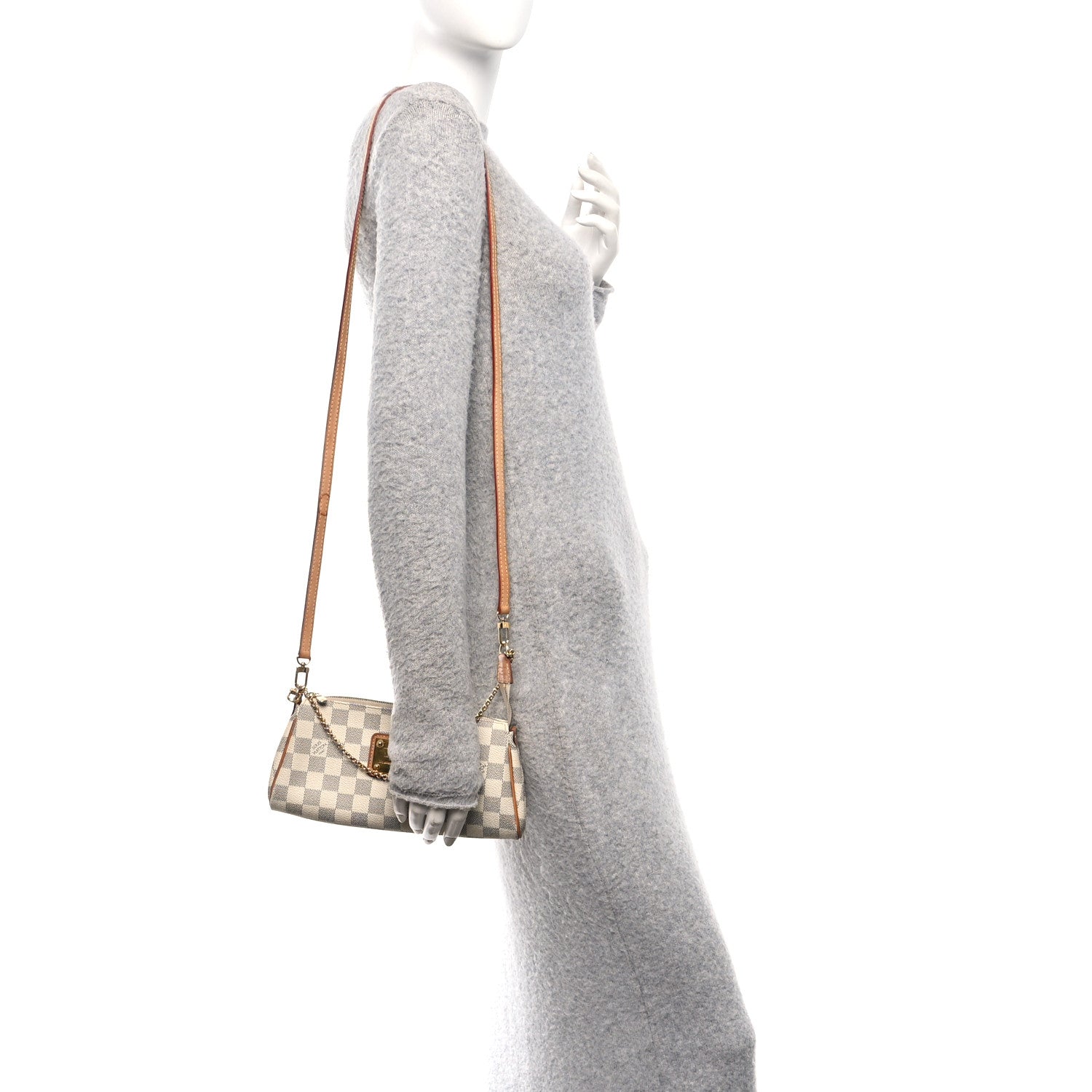 Louis Vuitton Damier Azur Eva Clutch 2 of 10