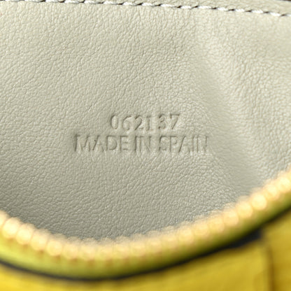 Loewe Soft Grained Calfskin Coin Card Holder Lime Yellow Avocado 7 of 8