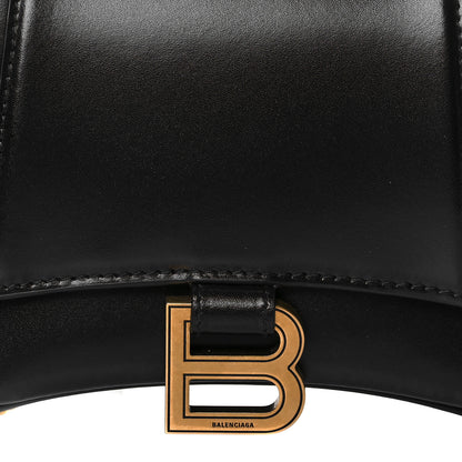 Balenciaga Shiny Box Calfskin Small Hourglass Evening Chain Bag Black 8 of 10