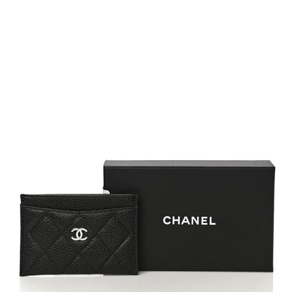 Chanel Caviar Quilted Card Holder Black 12 of 12