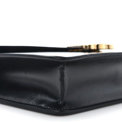 Celine Shiny Calfskin Triomphe Margo Wallet on Chain Black 9 of 11