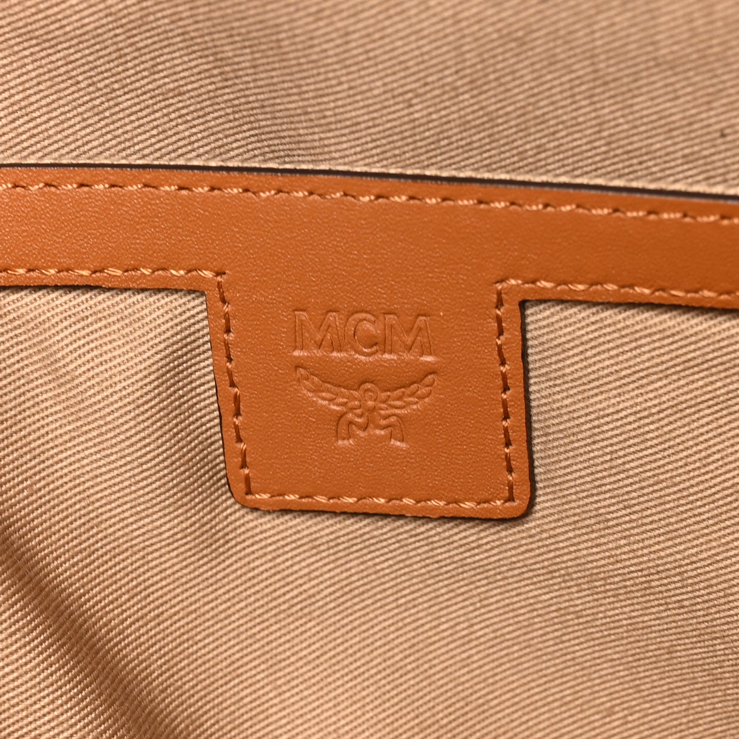 MCM Visetos Medium Stark Backpack Cognac 5 of 9