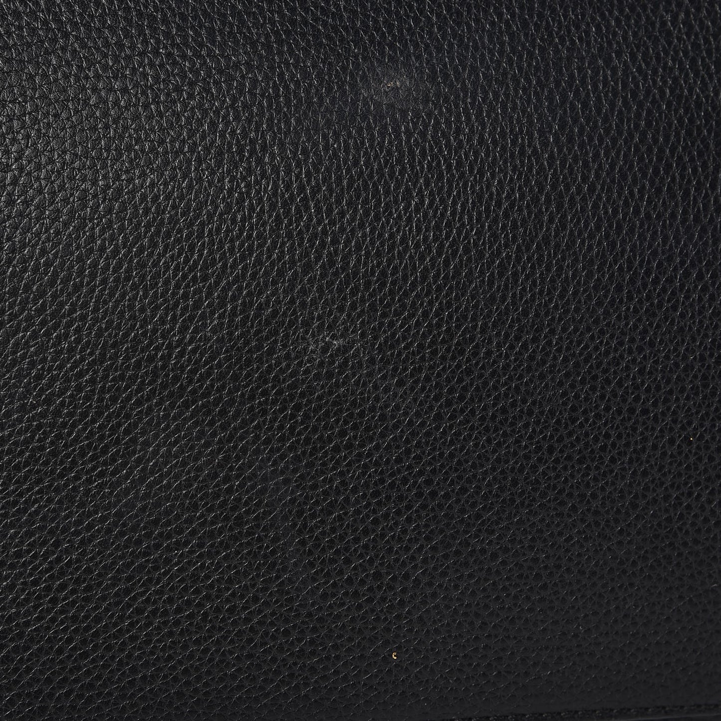 Drummed Calfskin Suede Medium Trapeze Black