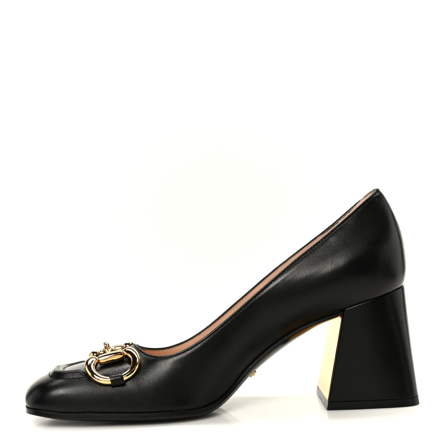 Gucci Malaga Kid Horsebit 75mm Pumps 38 Black 1 of 10