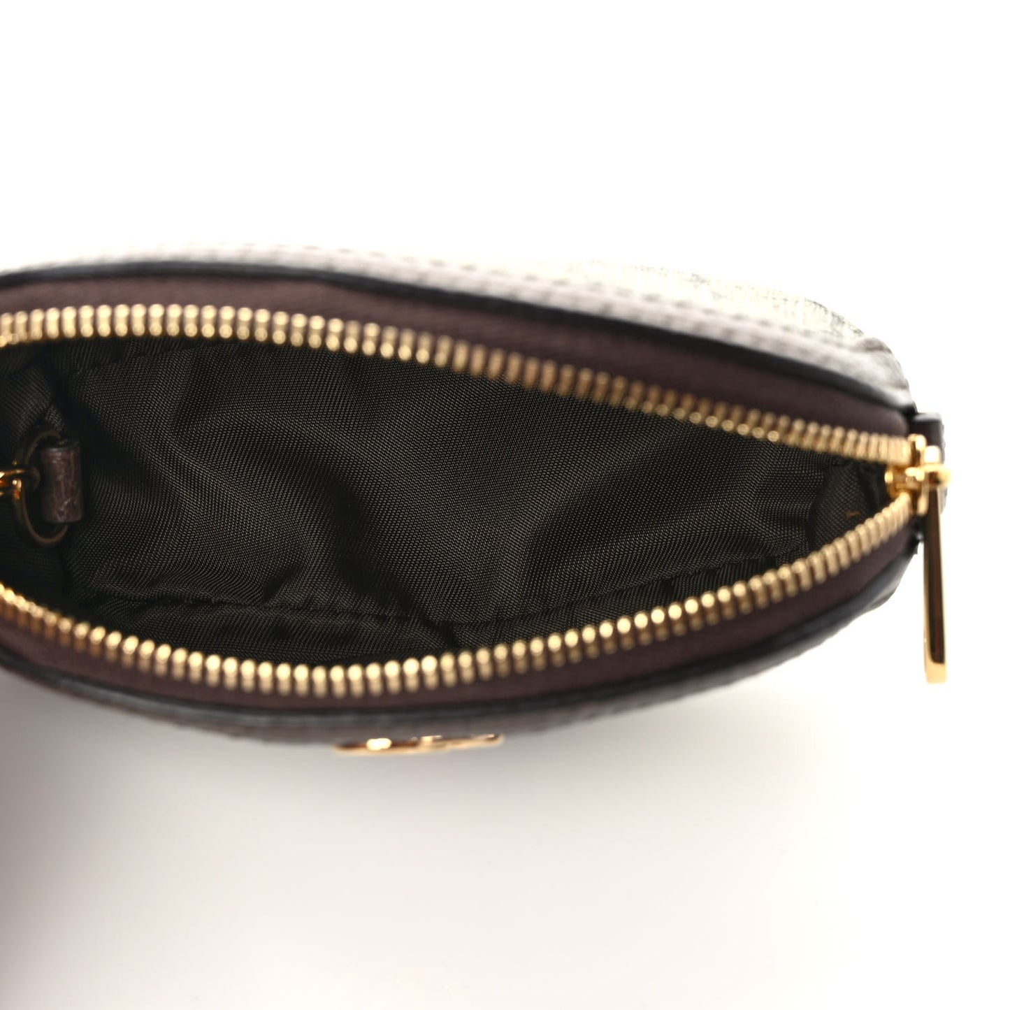 GG Supreme Monogram Web Ophidia Dome Key Pouch Beige New Acero