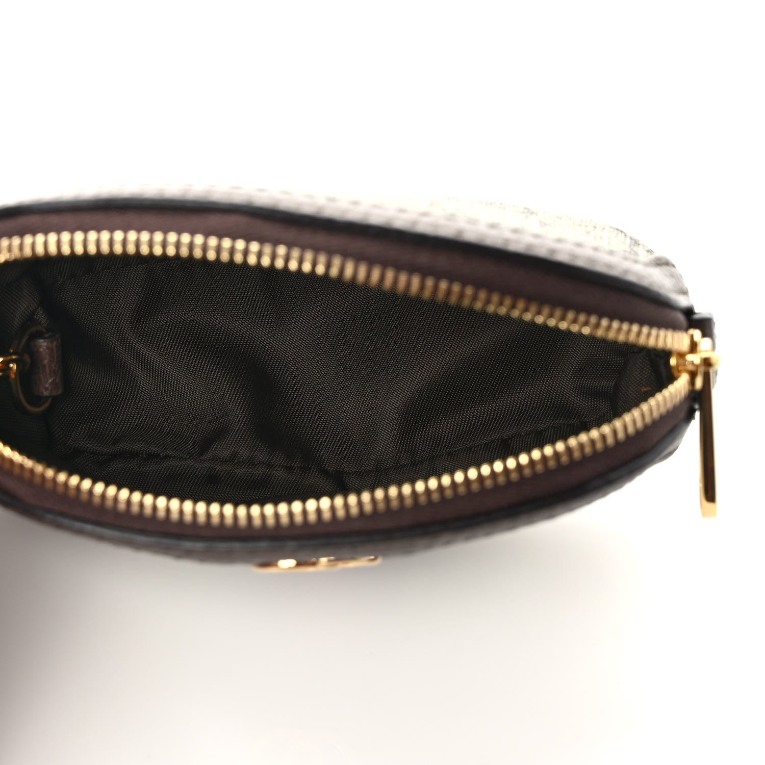Gucci GG Supreme Monogram Web Ophidia Dome Key Pouch Beige New Acero 4 of 7
