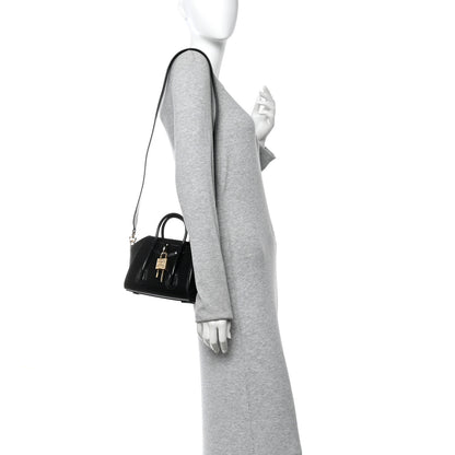 Givenchy Box Calfskin Mini Lock Antigona Shoulder Bag Black 2 of 9