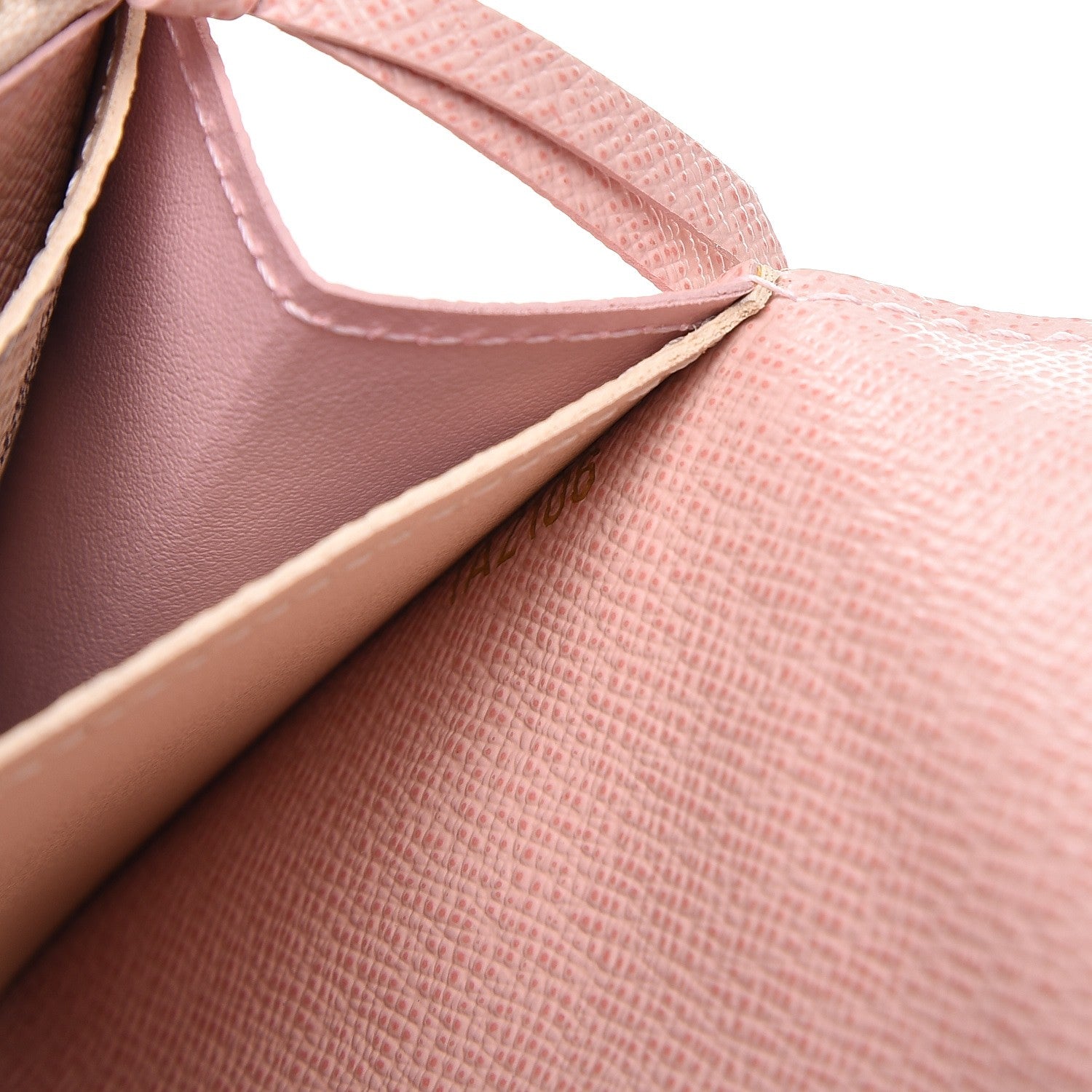 Louis Vuitton Damier Azur Emilie Wallet Rose Ballerine 7 of 8