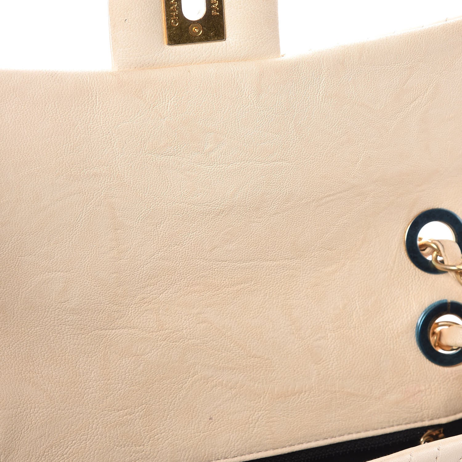 Chanel Calfskin Chevron Small Surpique Flap Ivory 9 of 16