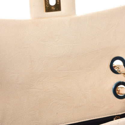 Chanel Calfskin Chevron Small Surpique Flap Ivory 9 of 16