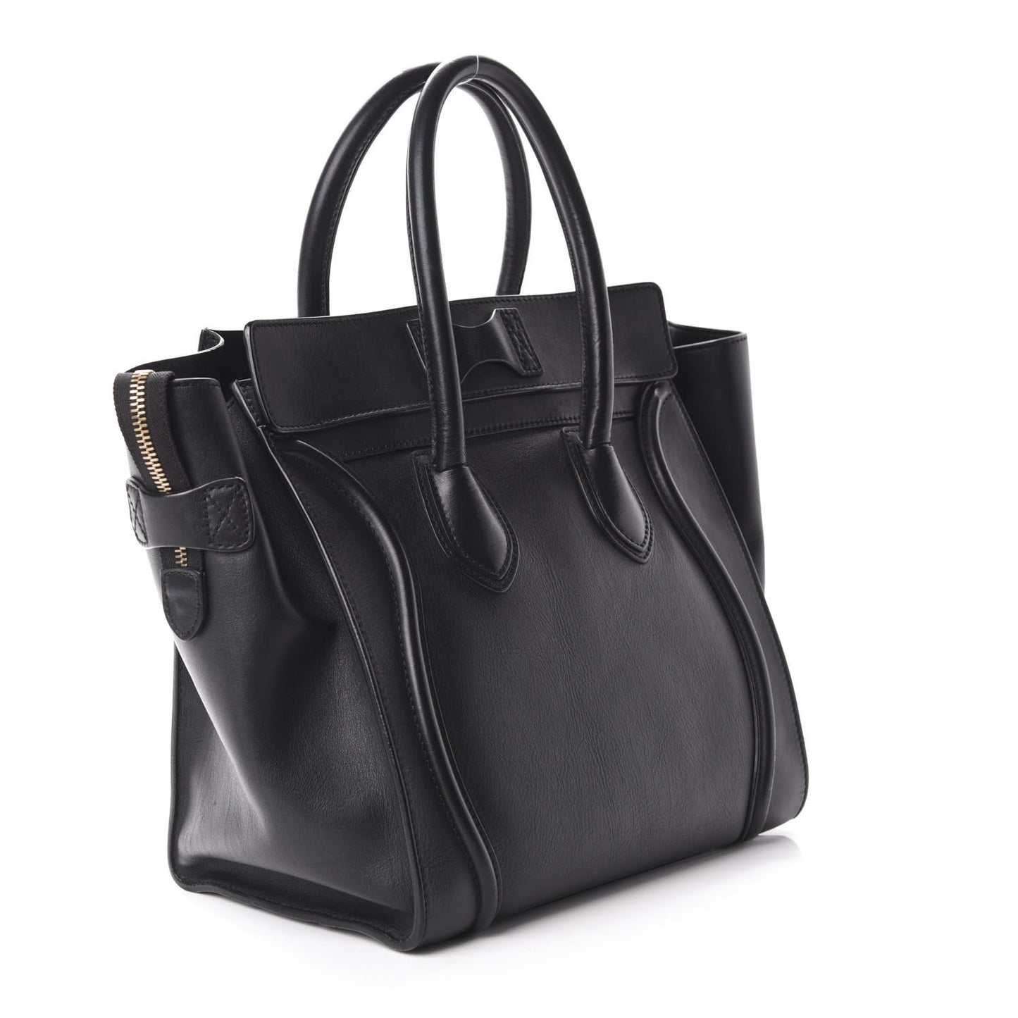 Smooth Calfskin Mini Luggage Black