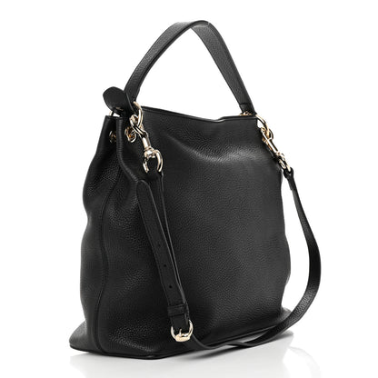 Gucci Pebbled Calfskin Large Soho Hobo Black 3 of 11