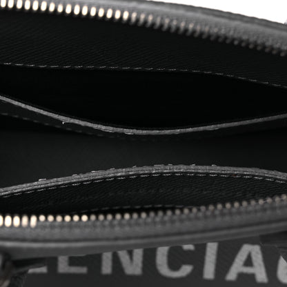 Balenciaga Signature Grained Calfskin Logo XXS Ville Top Handle Bag Gris Perle Fonce White 11 of 12