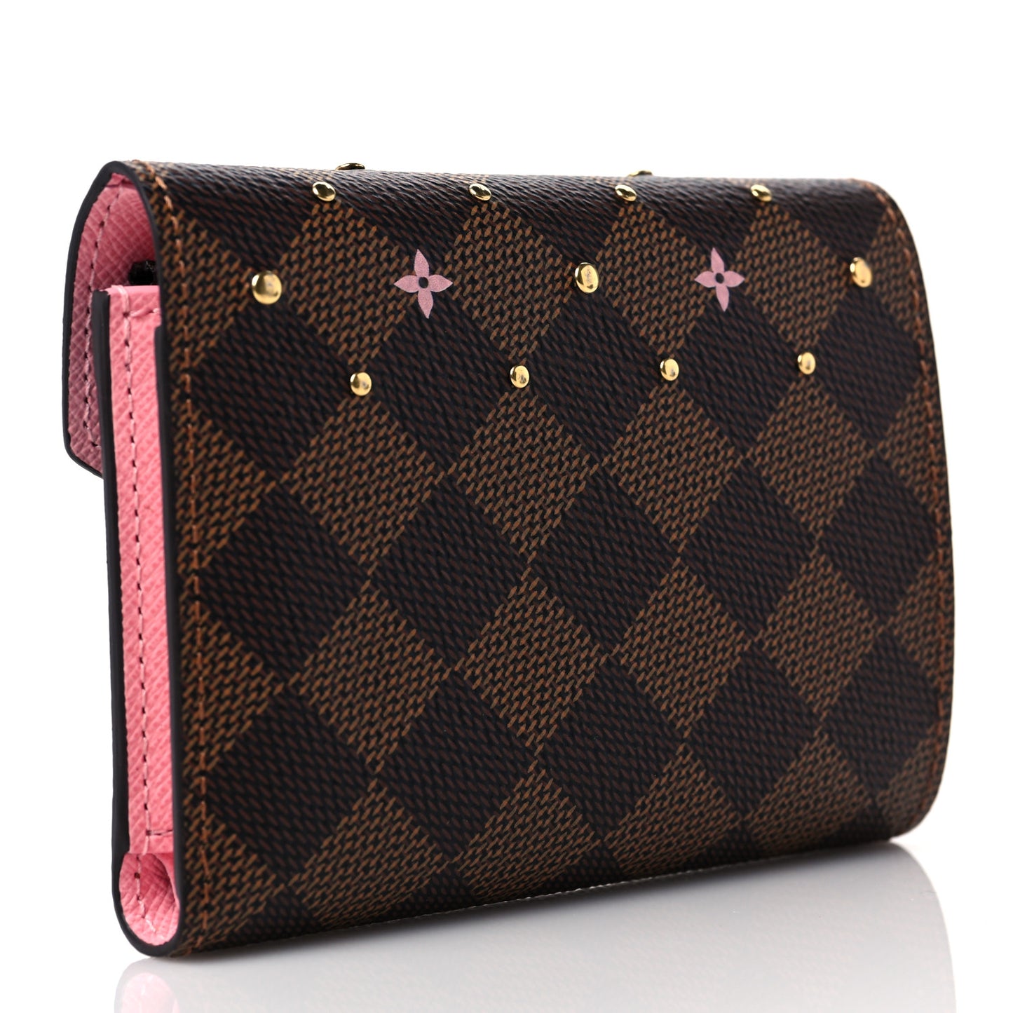 Damier Ebene Studded Victorine Wallet