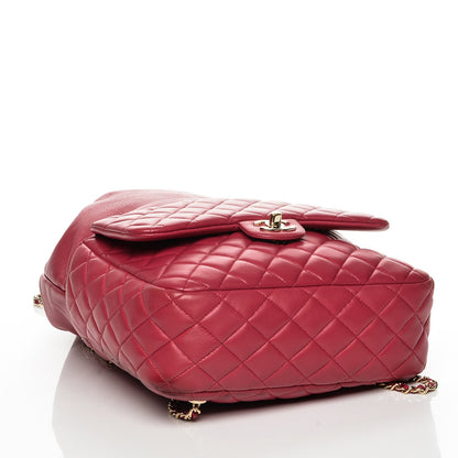 Chanel Lambskin Quilted Large In Seoul Backpack Dark Pink 4 of 8