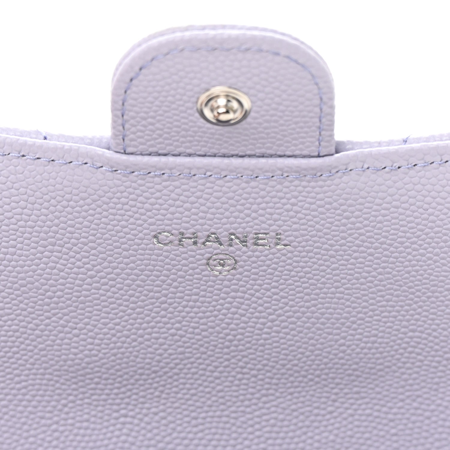 Chanel Caviar Quilted Large Gusset Flap Wallet Purple 6 of 10