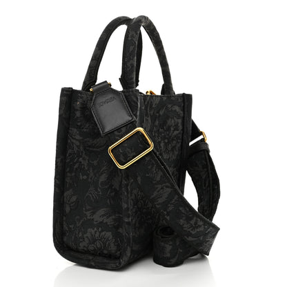 Versace Jacquard Barocco Mini Athena Tote Black 3 of 13