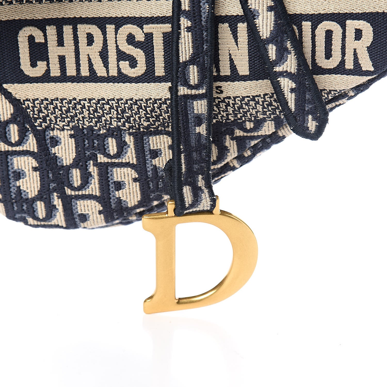 Christian Dior Oblique Saddle Bag Blue 10 of 10