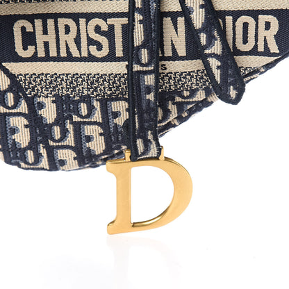 Christian Dior Oblique Saddle Bag Blue 10 of 10