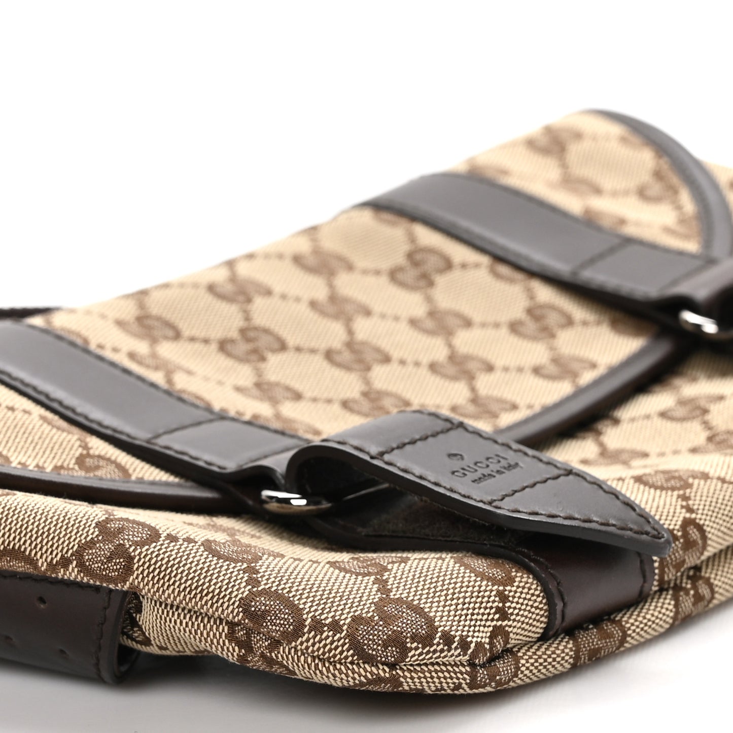 Monogram Waist Belt Bag Dark Brown