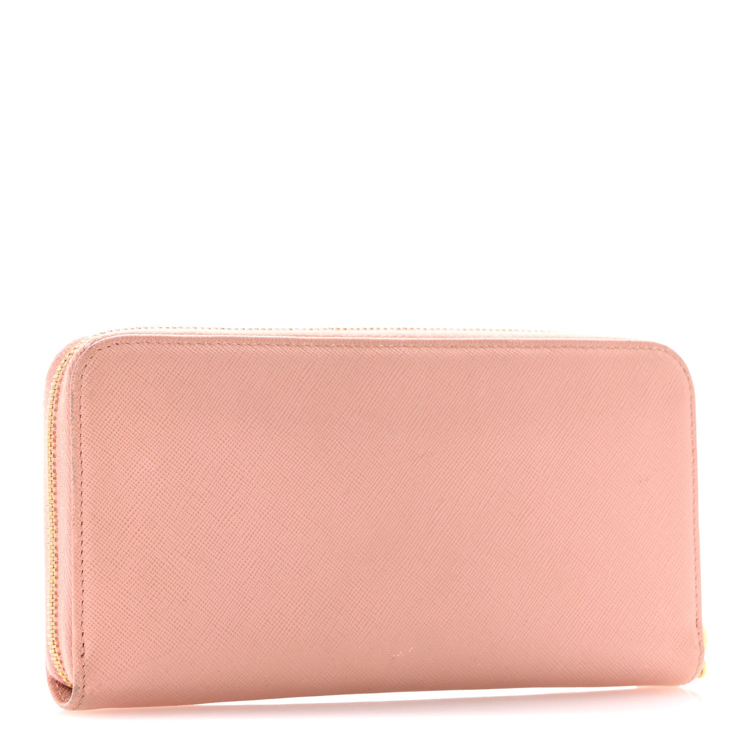 Prada Saffiano Fiocco Bow Zip Around Wallet Orchidea 3 of 14