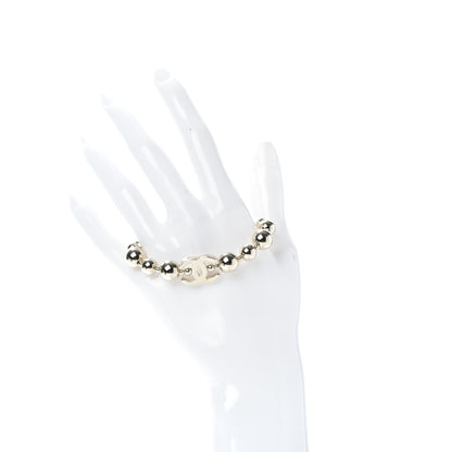 Chanel Metal Beaded CC Bracelet Gold 2 of 4