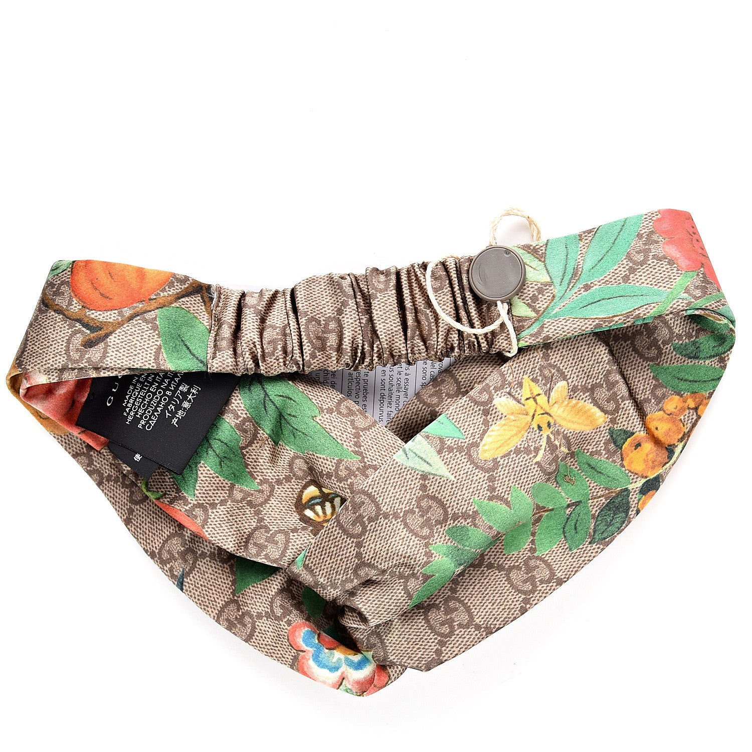 Gucci Silk Monogram Tian Print Tiana Duchesse Headband 2 of 4