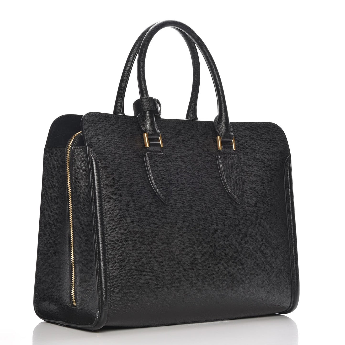 Saffiano Heroine Open Tote Black