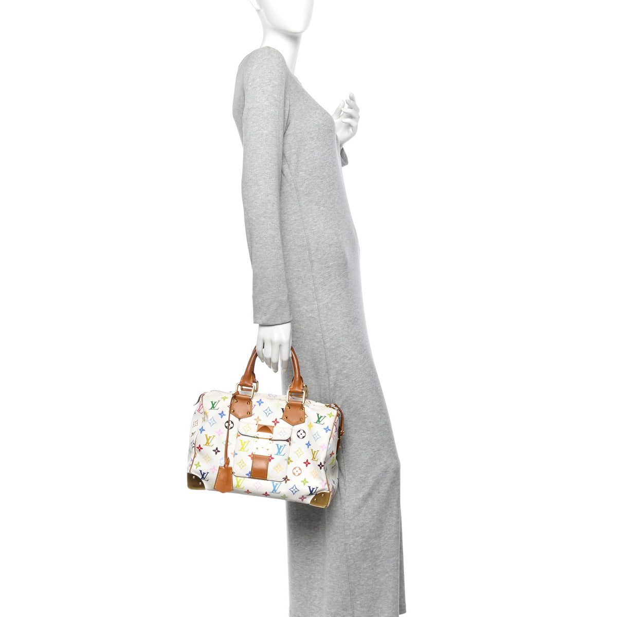 Monogram Multicolor Speedy 30 White
