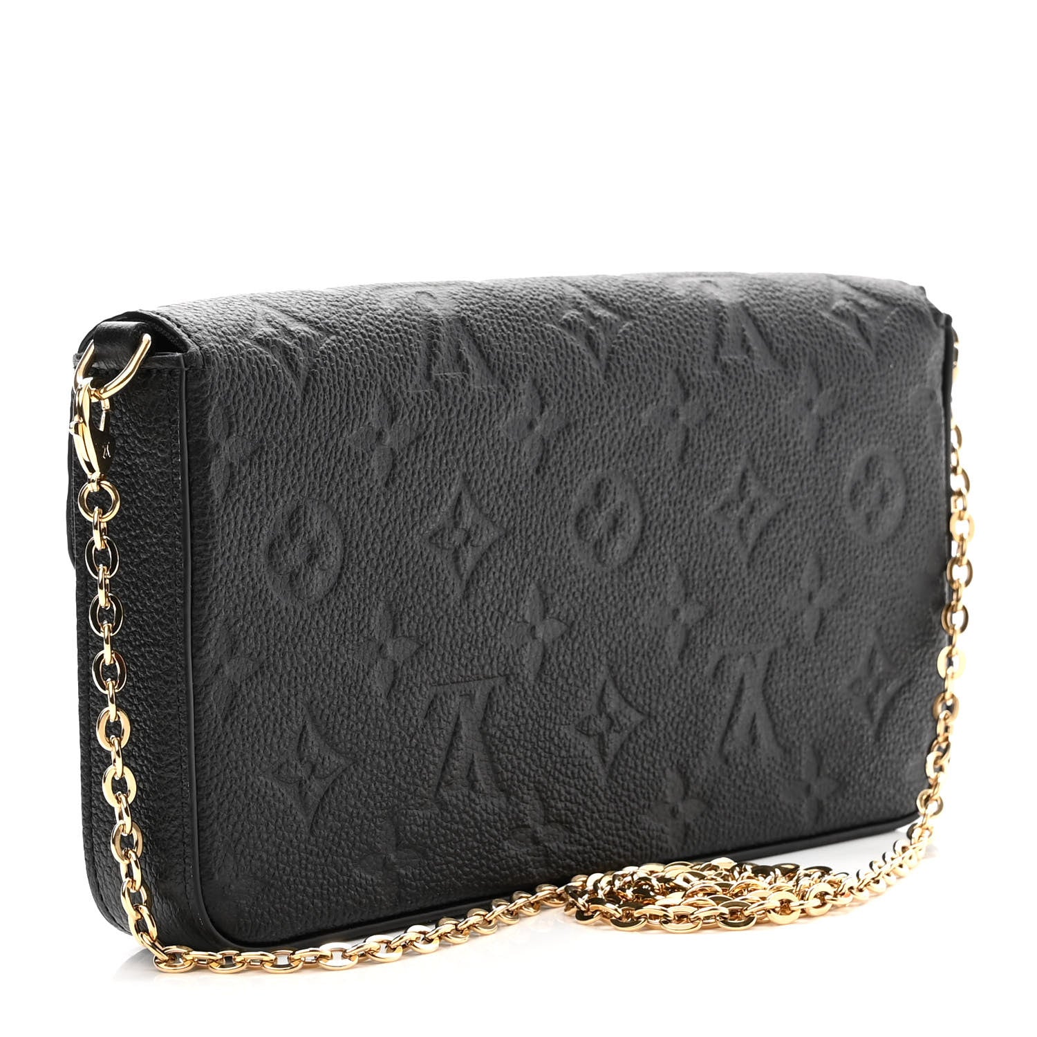 Louis Vuitton Empreinte Pochette Felicie Chain Wallet Black 4 of 10