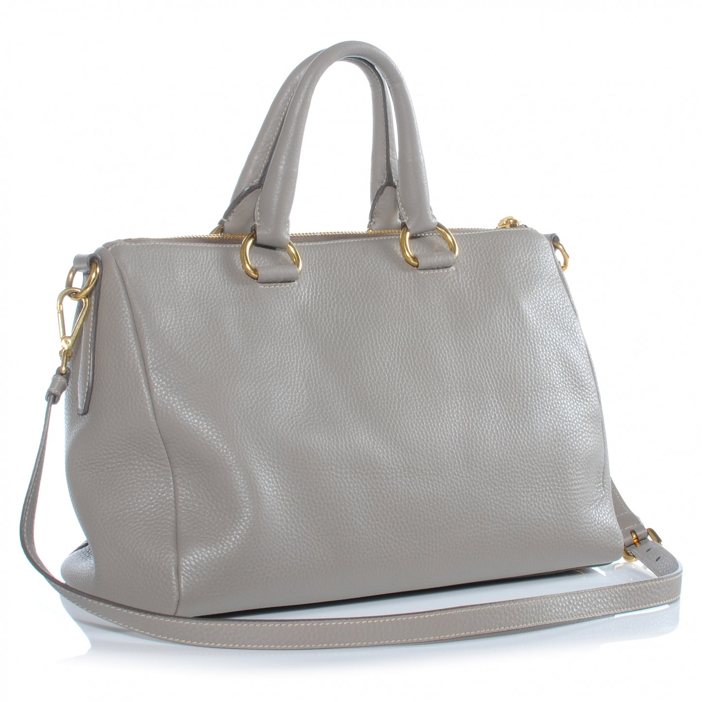 Vitello Daino Shoulder Bag Argilla