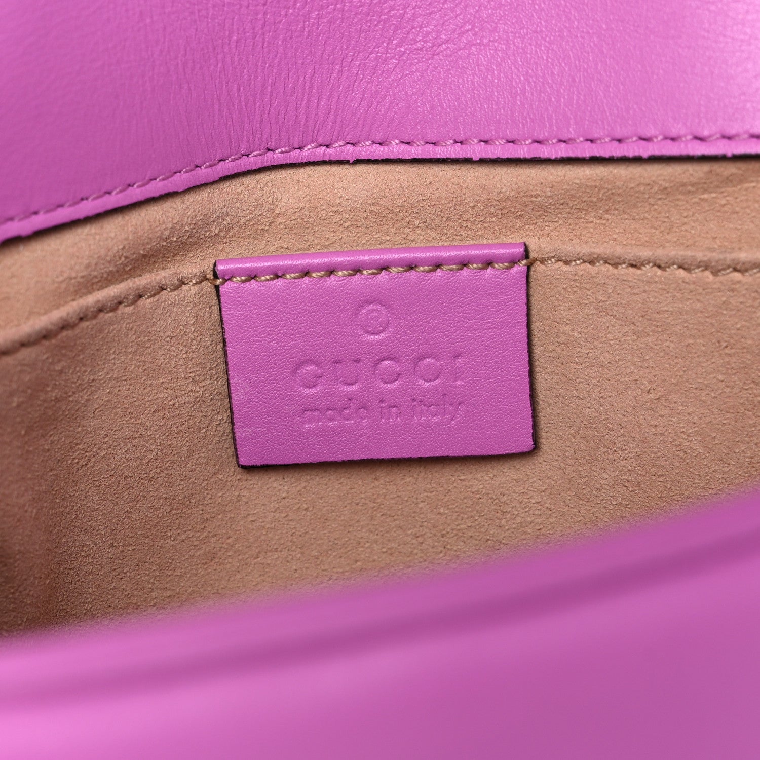 Gucci Calfskin Matelasse Mini GG Marmont Shoulder Bag Candy Mousse 6 of 11