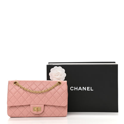 Chanel Aged Calfskin Quilted 2.55 Reissue 225 Flap Pink 11 of 11