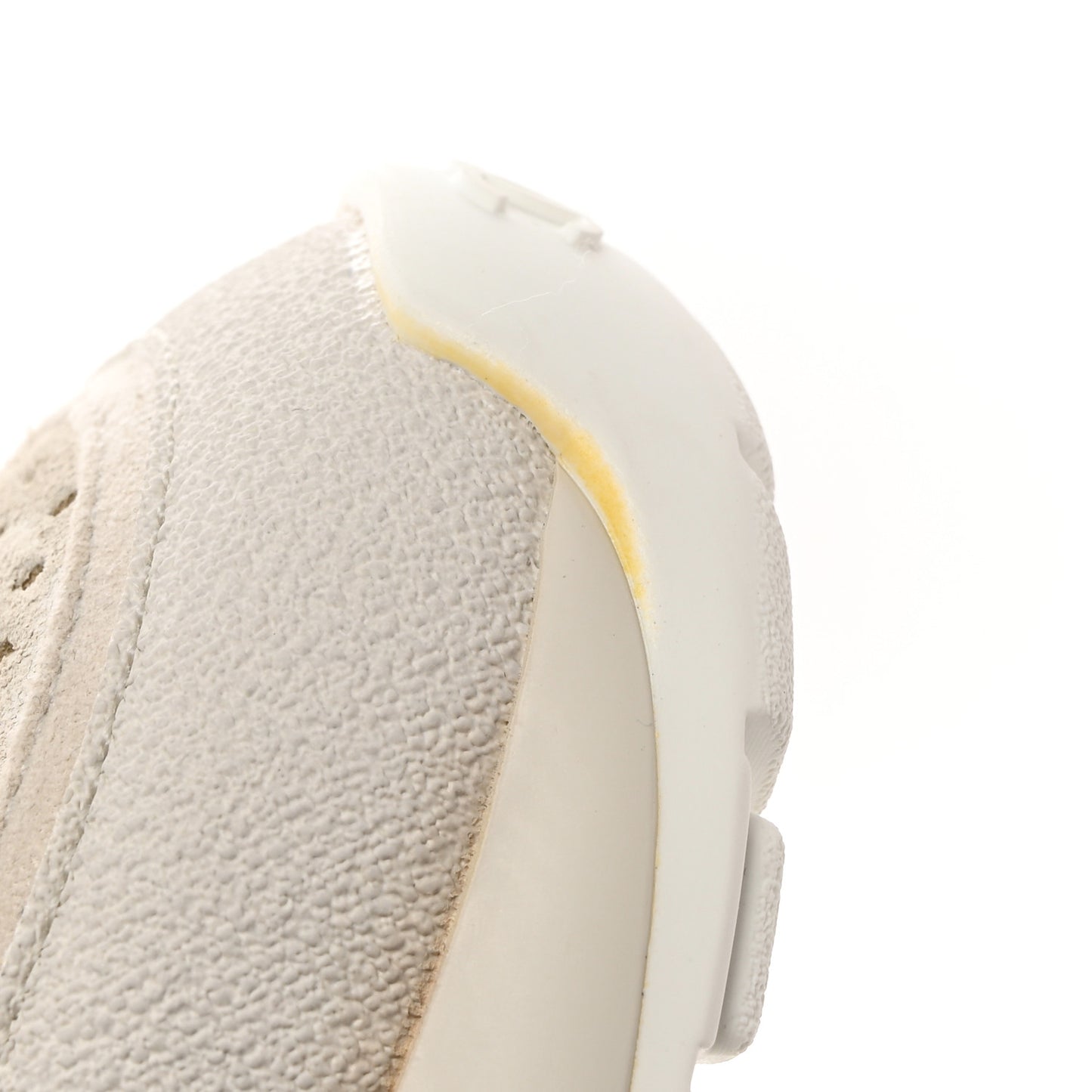 Suede Calfskin Womens CC Sneakers 38 White