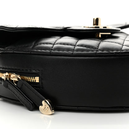 Chanel Lambskin Quilted CC In Love Heart Bag Black 9 of 11