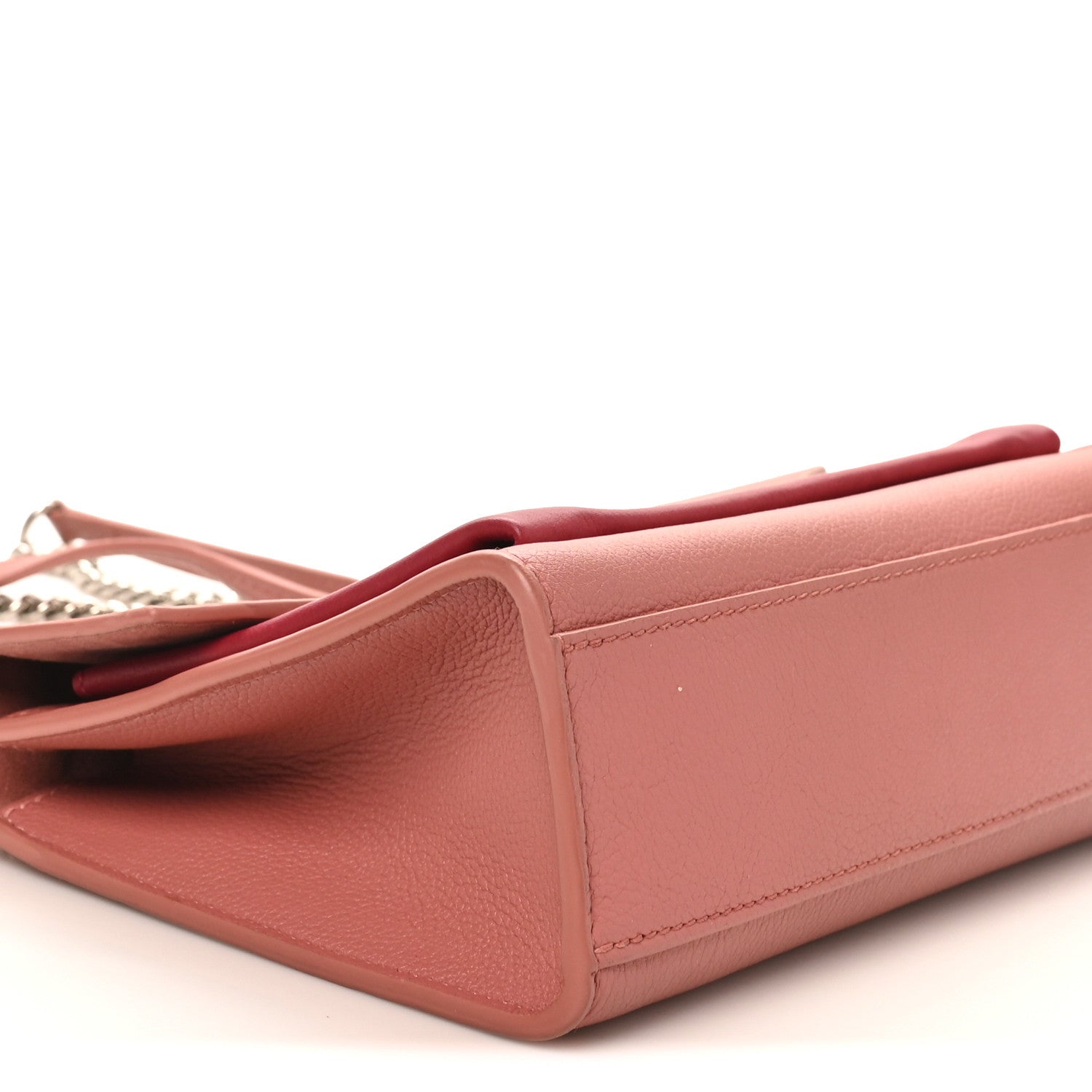 Louis Vuitton Soft Calfskin Mylockme Chain Bag BB Rose Boudoir Lie de Vin 8 of 9