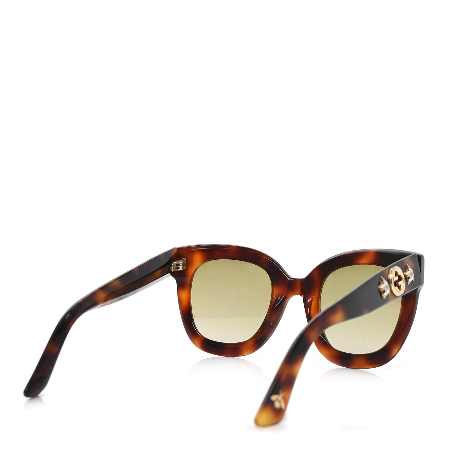 Round Frame Star Sunglasses GG0208S Tortoise