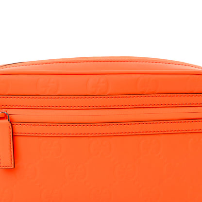 Gucci Rubber Effect Monogram GG Belt Bag New Orange Fluo 8 of 11