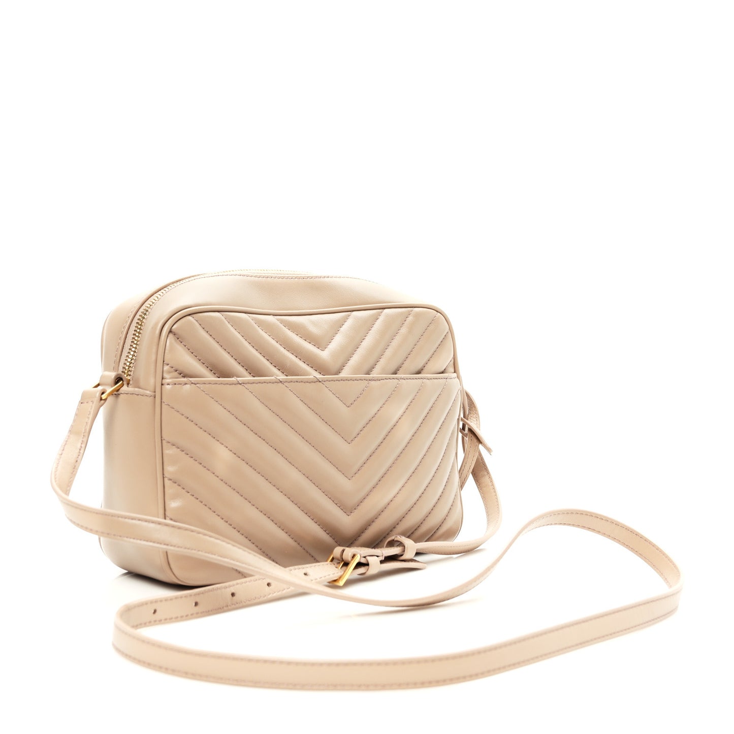 Calfskin Matelasse Monogram Lou Camera Bag Dark Beige