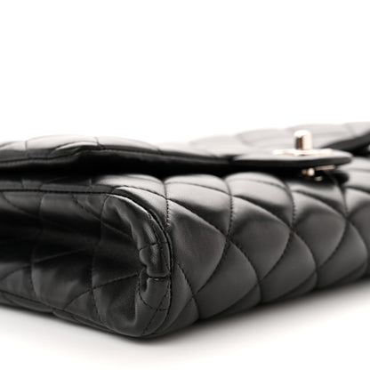 Chanel Lambskin Quilted Clutch With Chain Flap Black 9 of 12