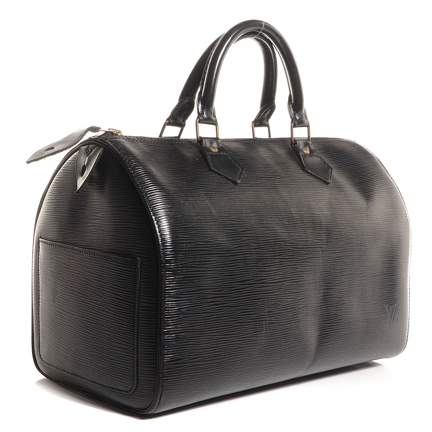 Louis Vuitton Epi Speedy 30 Black 3 of 7