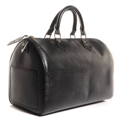 Louis Vuitton Epi Speedy 30 Black 3 of 7